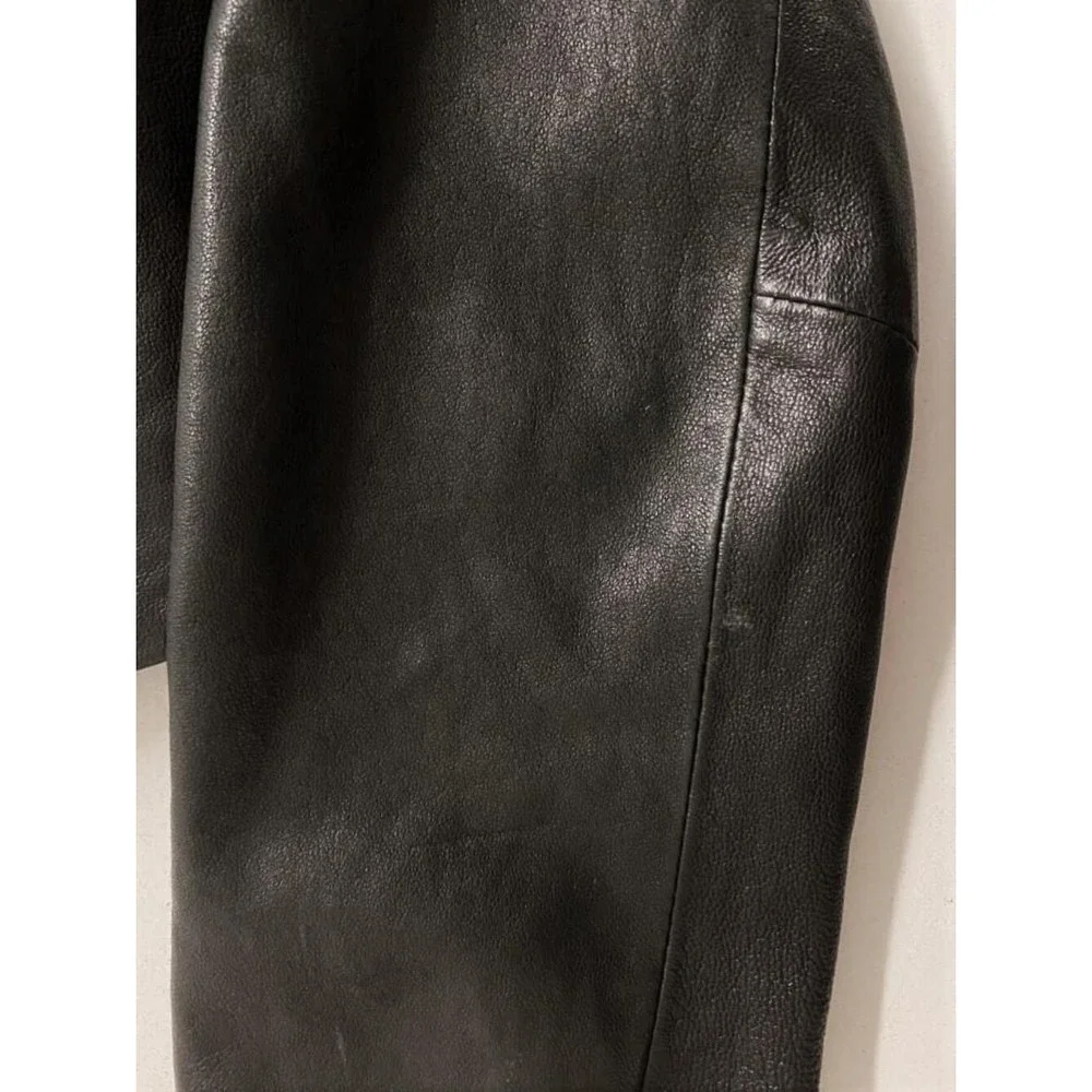 Rachel Zoe Bobby Leather Bolero Jacket Black Size 2 Open Front - Picture 6 of 6